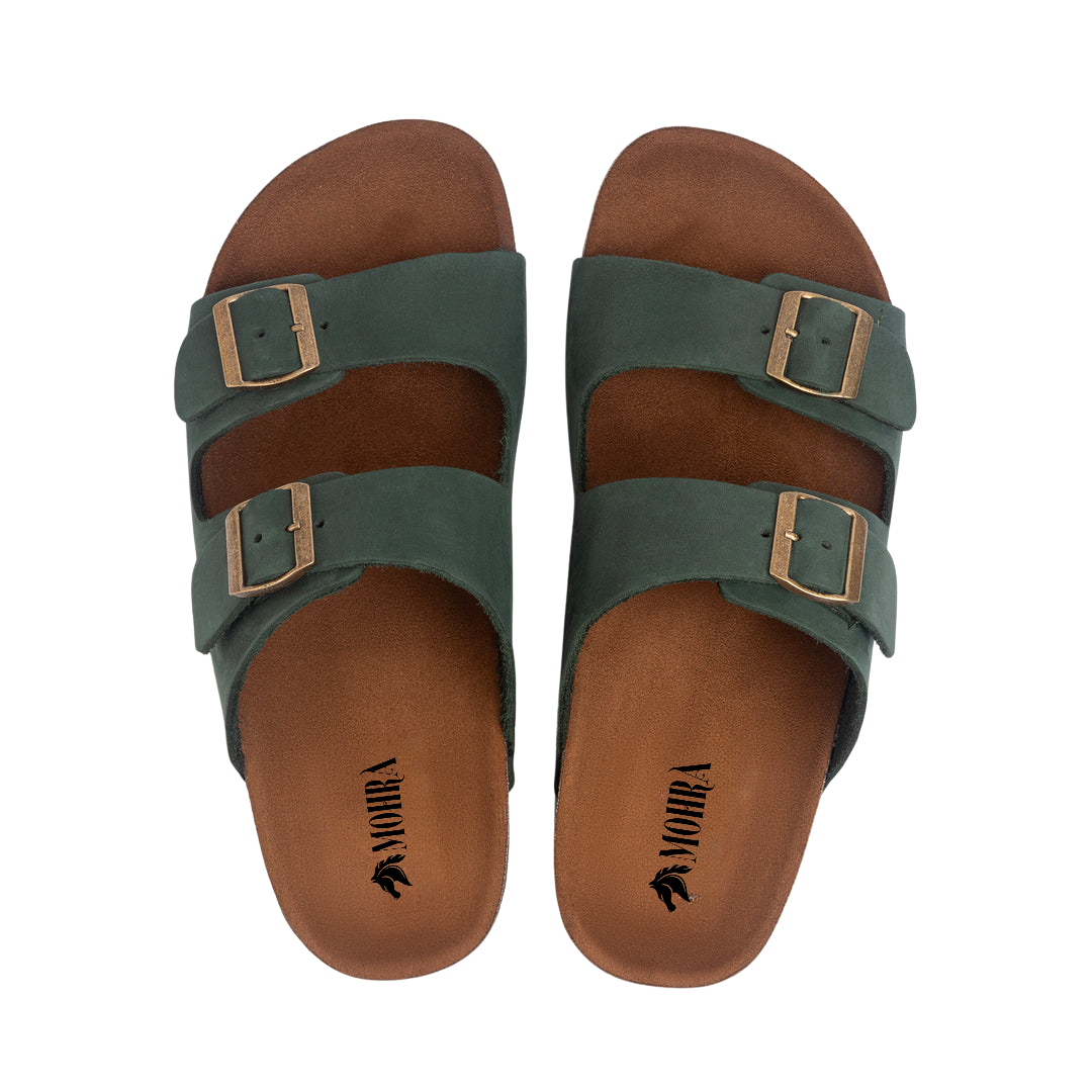 Double Buckle olive green SD160