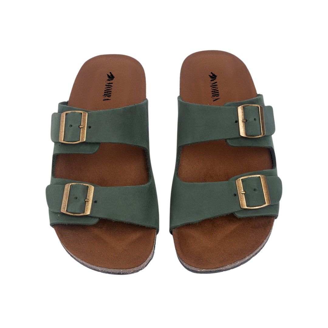 Double Buckle olive green SD160