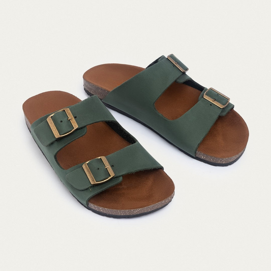 Double Buckle olive green SD160
