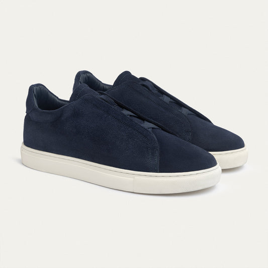 Laceless Sneaker NAVY Suede M4070