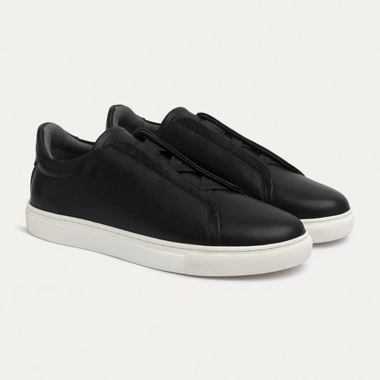 MOHRA  Laceless Sneaker Black M5000