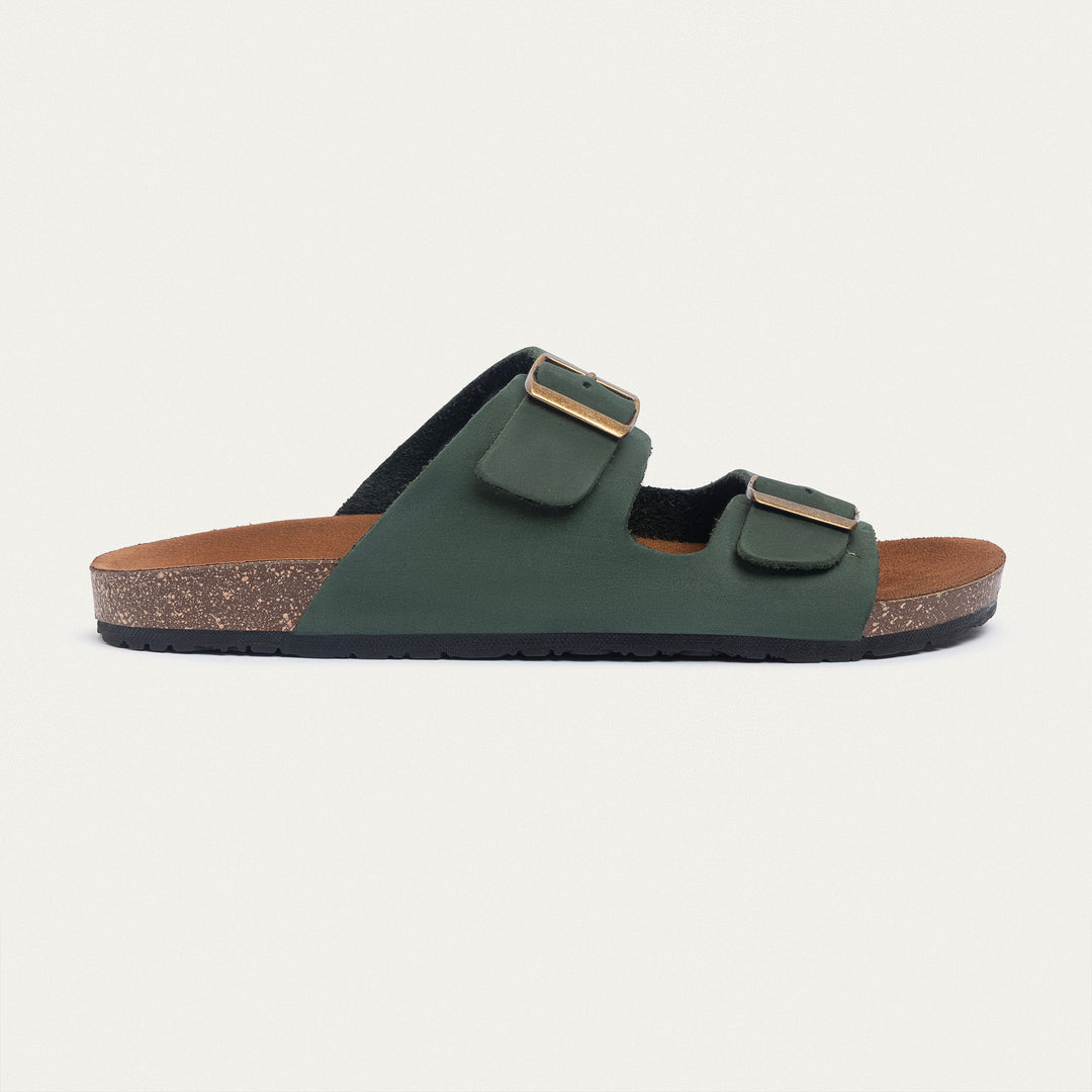 Double Buckle olive green SD160