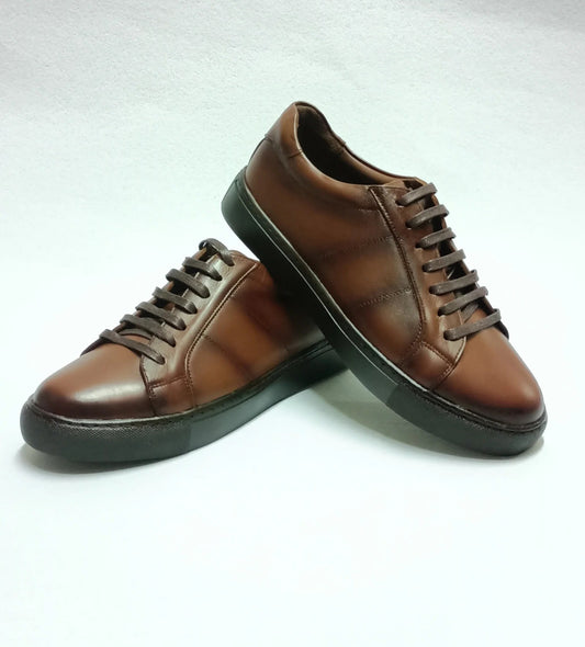 Lace up brown Sneaker M1055